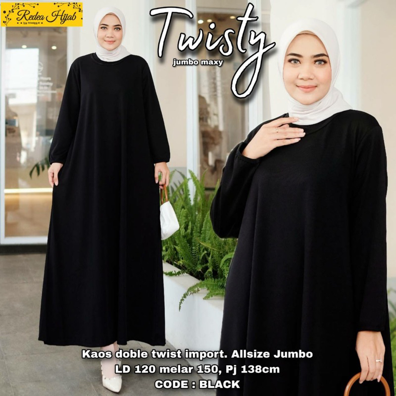 ¶BISA COD¶ GAMIS LD 140 maxy jumbo dress kekinian super jumbo / gamis jumbo hitam / dress jumbo hita