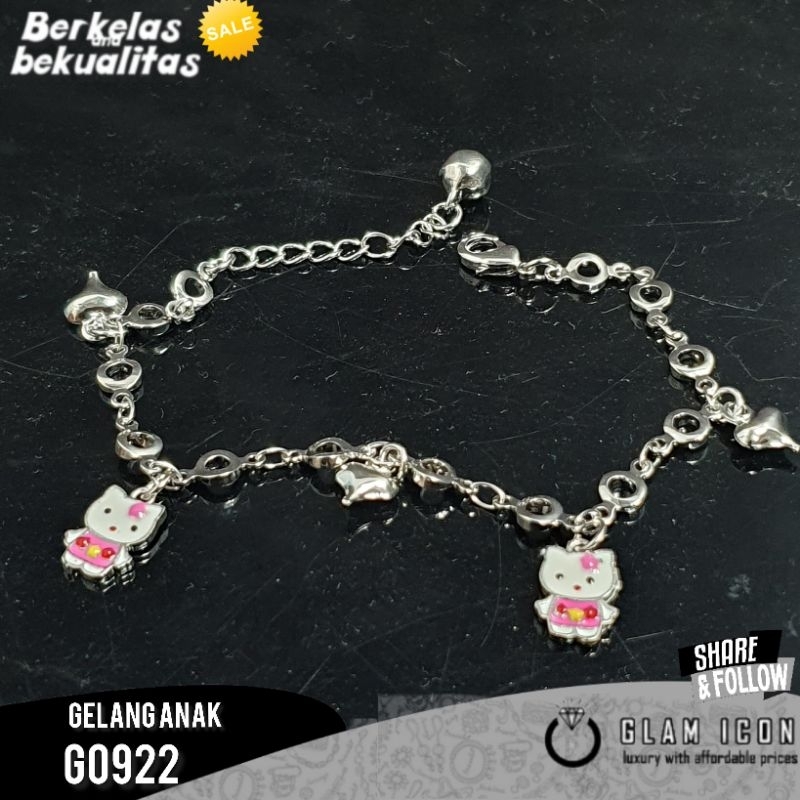 Gelang Anak Rantai karakter Elo kiti bunga G0992 GRAS