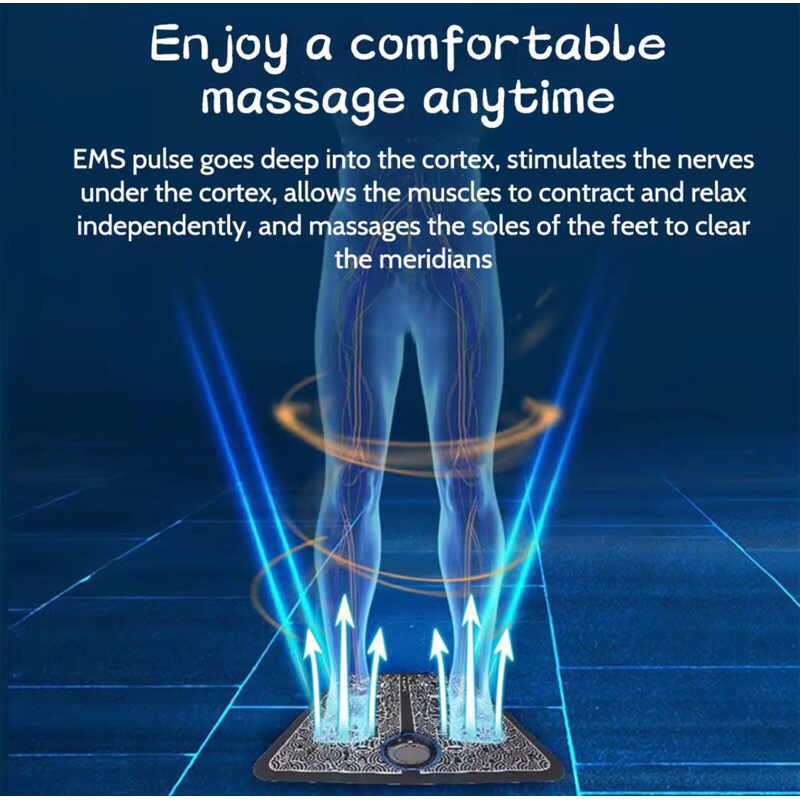 Pijat Kaki EMS Foot Massage Pad Mat Akupuntur Relaksasi Kaki