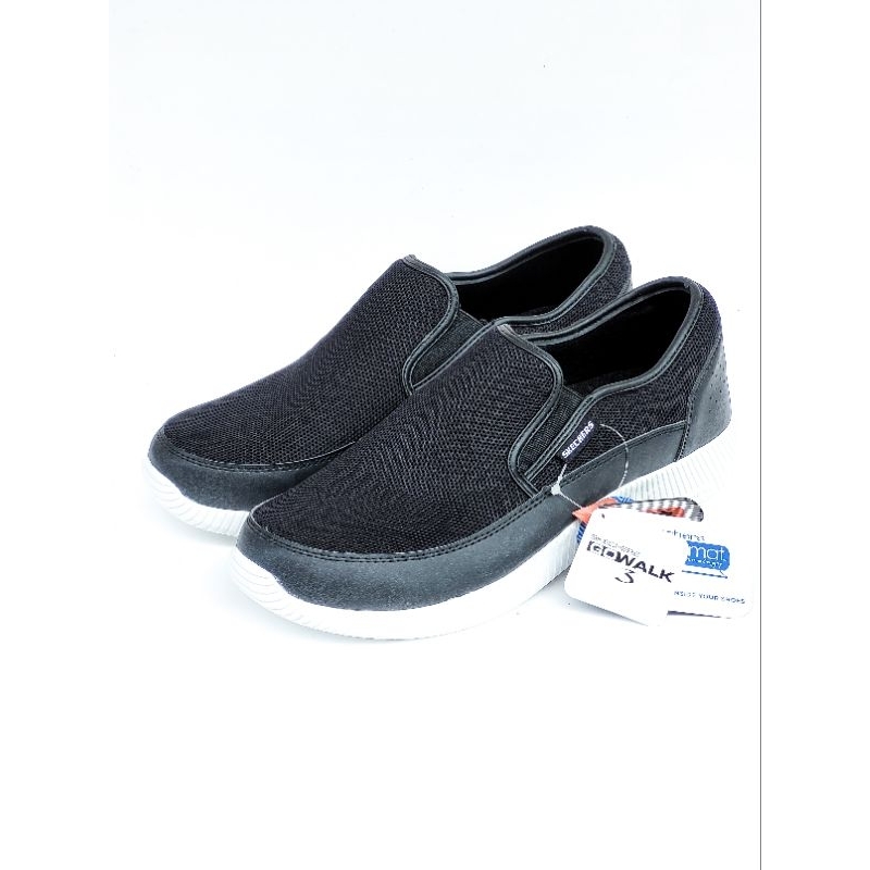 Skechers Pria Slip On Depth Charge - Flish Sepatu Pria Slip On Casual Sneakers Original Import Sepatu Pria Slip On Nyaman Ringan