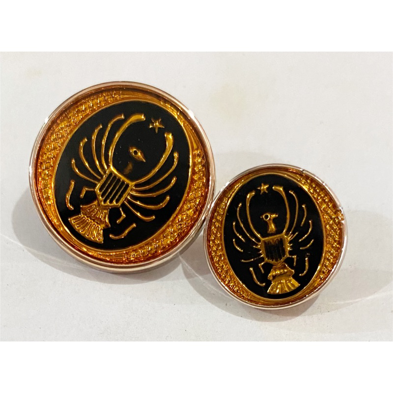 Kancing Jas Halus Kecil / Besar per lusin - Kancing Jas emas