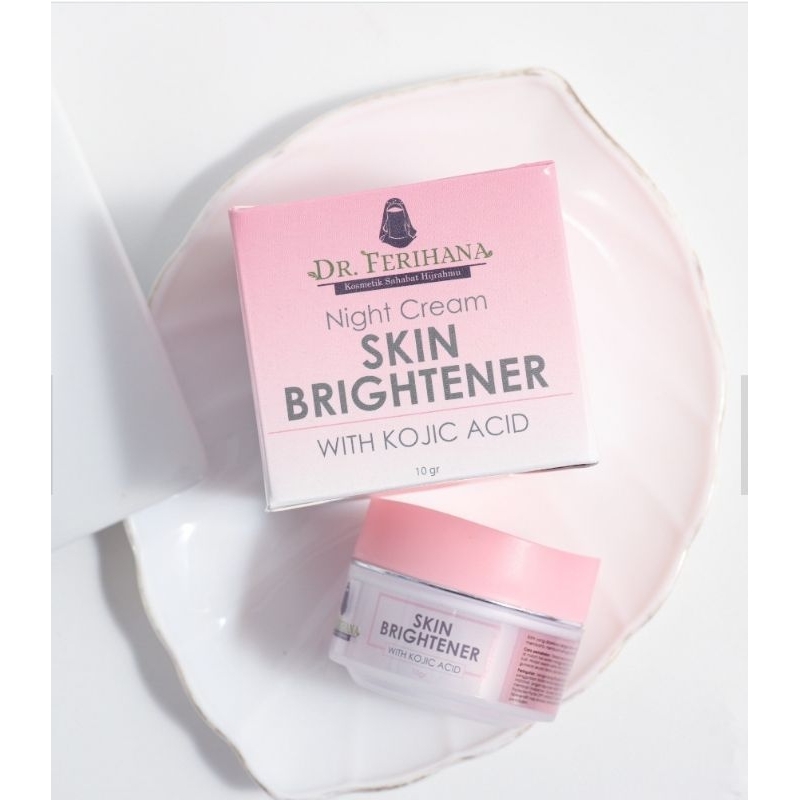 KSH night cream-skin brightening with kojic ,10 g/dr.Ferihana SkinCare