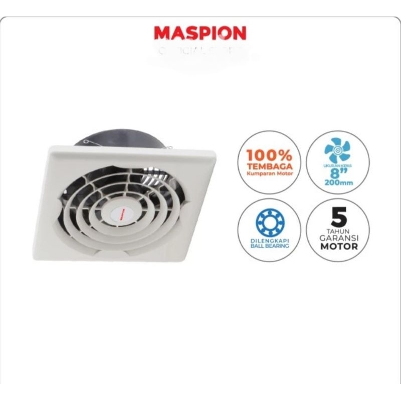 Maspion Ceiling Exhaust Fan 8 Inch CEF 2008