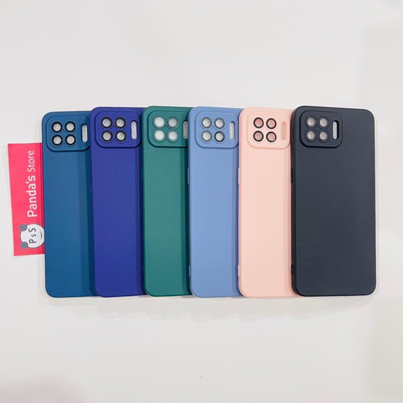 Case Oppo Reno 4F, F17 Pro Lenspro Makaron Full Color Softcase Pro Lensa