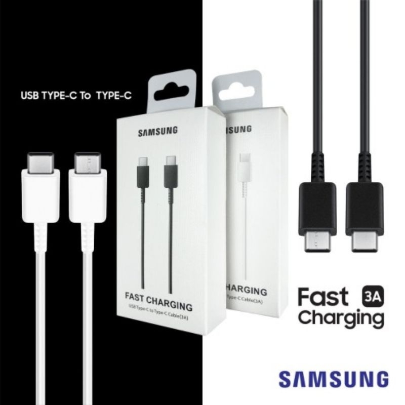 KABEL DATA SAMSUNG TYPE-C TO TYPE-C KABEL CHARGER TIPE C TO C KABEL CASAN TYPE C TO C FAST PD3.0