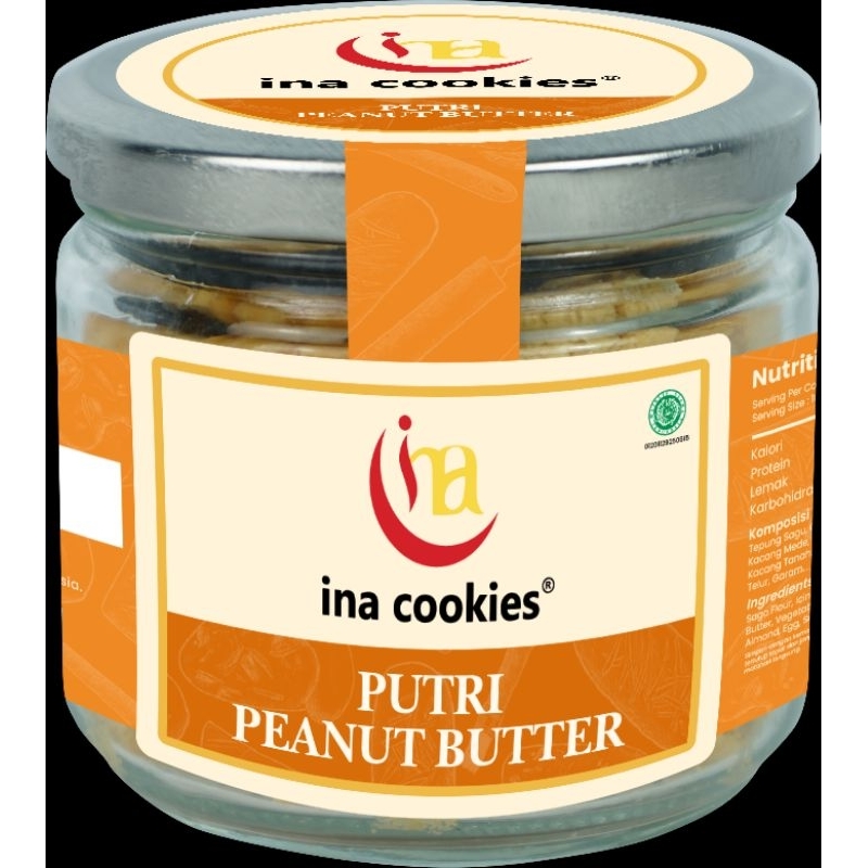 

INA COOKIES PUTRI PEANUT BUTTER - TOPLES JAR