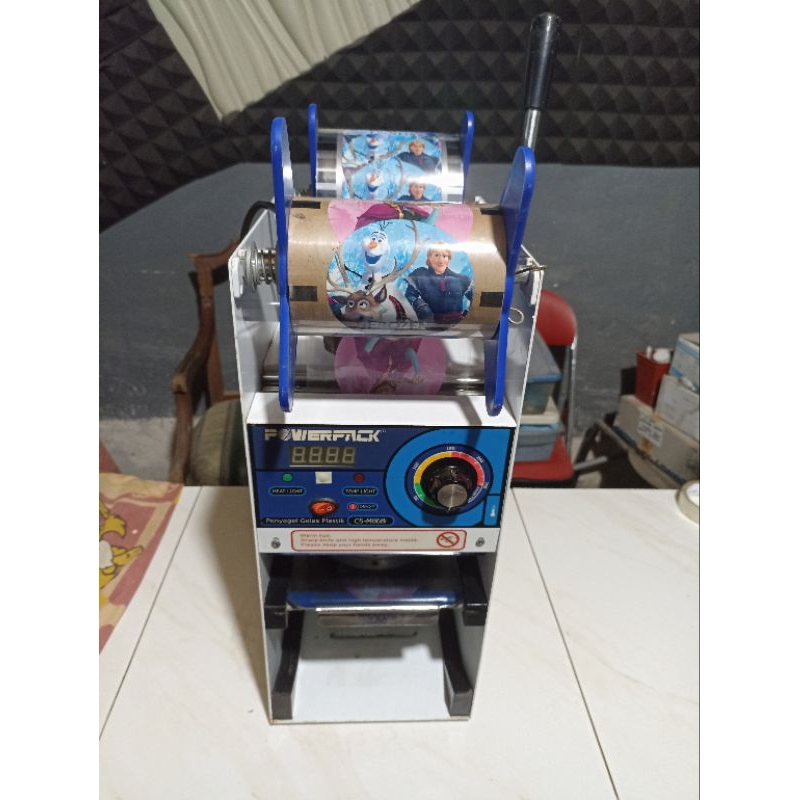 Cup Sealer Powerpack Mesin Penutup Gelas Plastik CS-M868I Seal Teh Poci