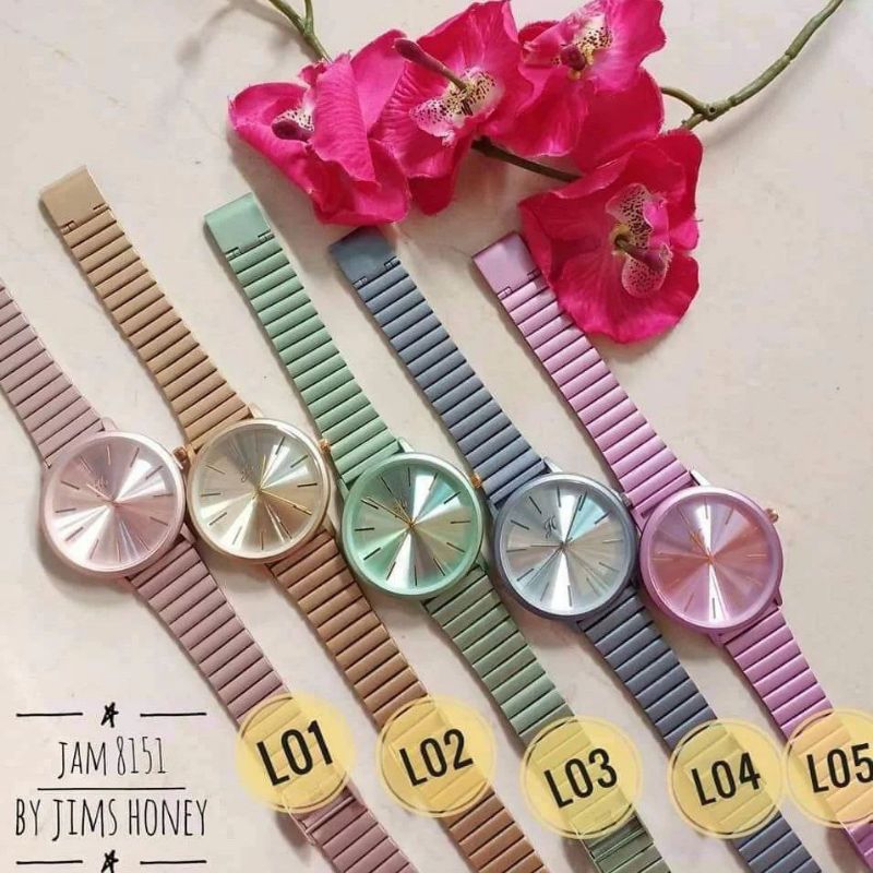 JT8151 JAM TANGAN JIMS HONEY - JAM TANGAN RANTAI MURAH