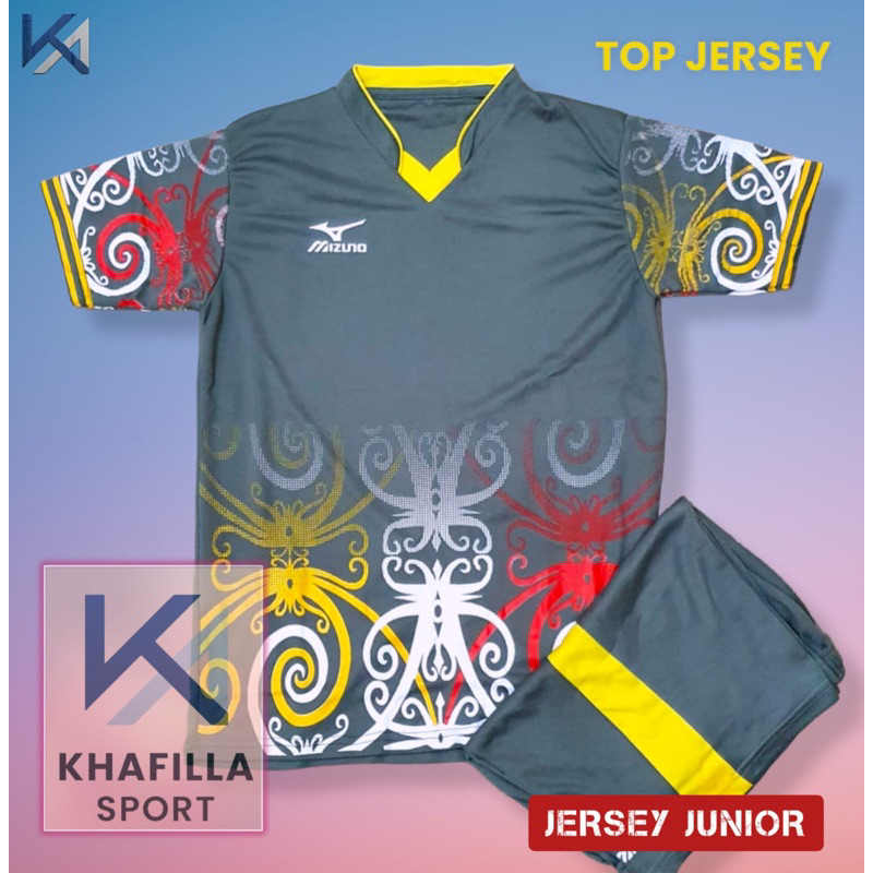 Kaos olah raga bola futsal junior umur 5-14 tahun KUALITAS LOKAL