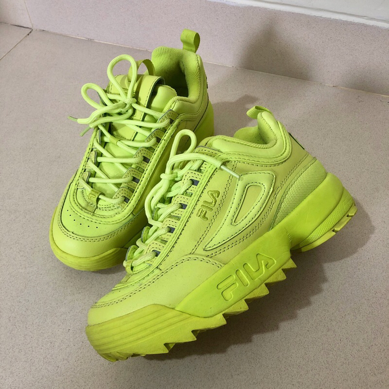 [Preloved] Fila Women’s Disruptor II Prem / 38 Eur (Neon Green)