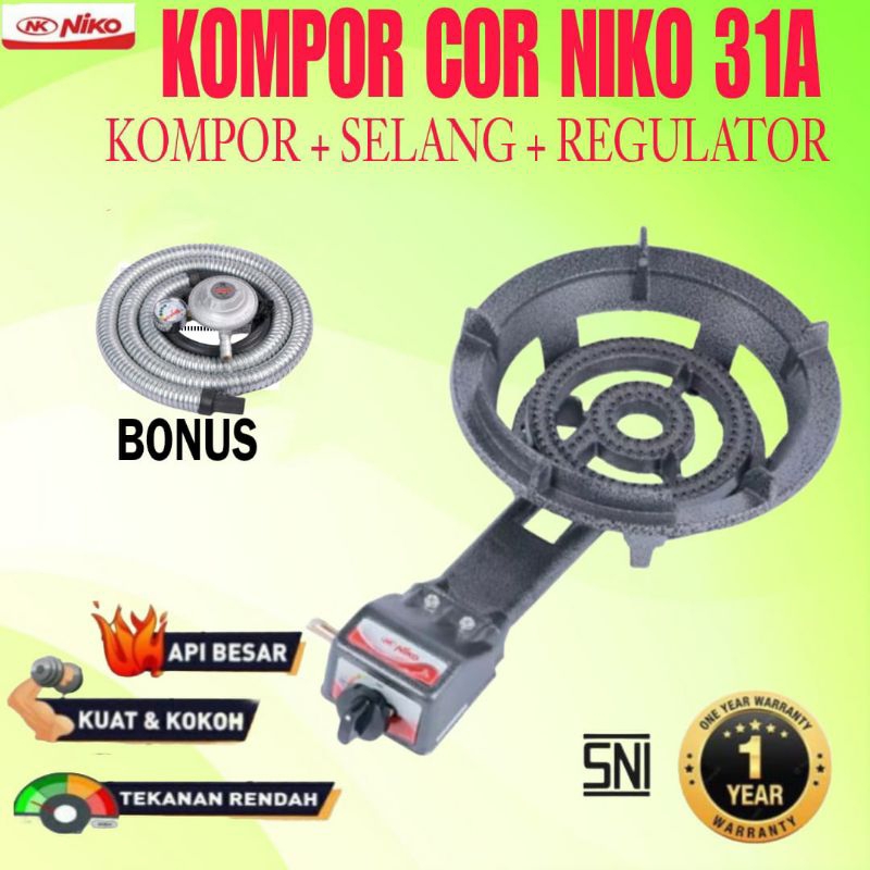 KOMPOR COR NIKO NK-31A  jumbo restoran  ,  kompor komersil ,  kompor  Api Seribu , Yundai