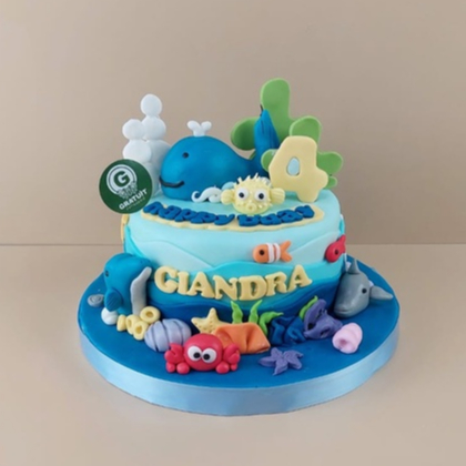 

HEWAN LAUT UK 15CM / KUE ULANG TAHUN