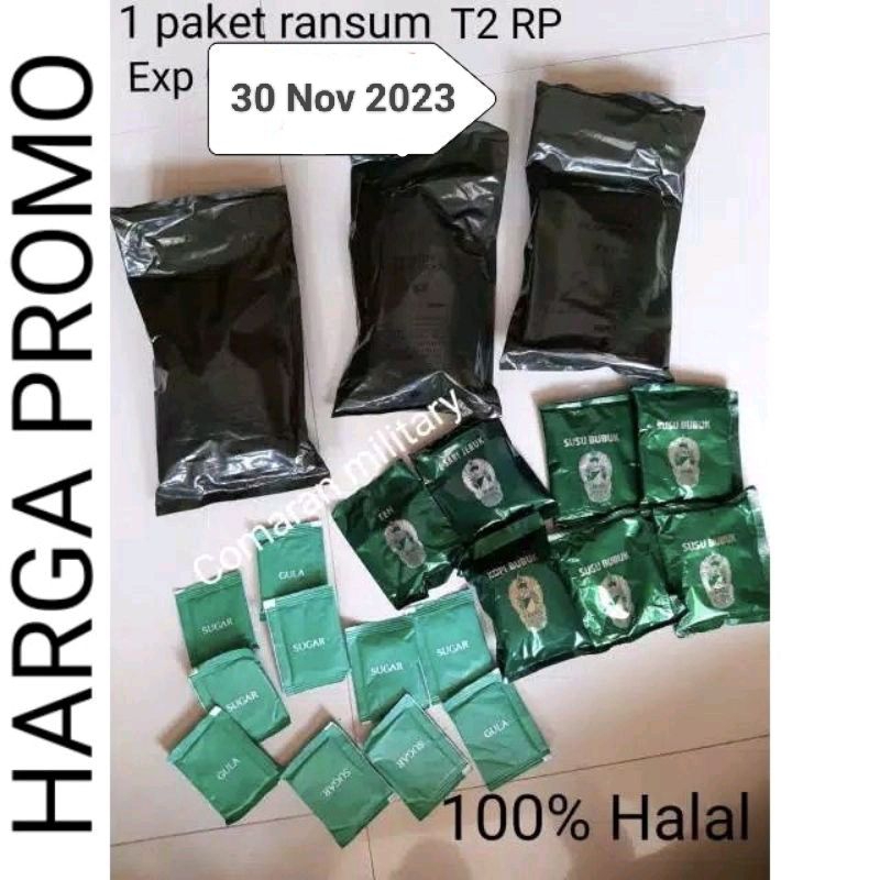 RANSUM T2 RP / MAKANAN TNI SIAP MAKAN / RANSUM TNI