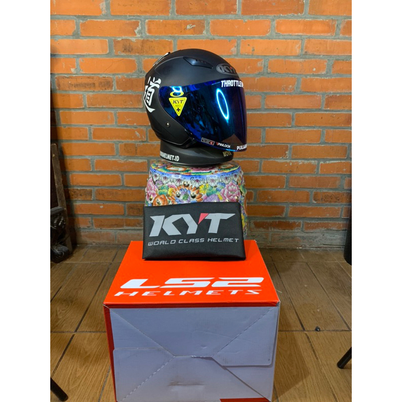 kyt galaxy flat R blackdoff size M HELM SECOND NOVAHELMET.id