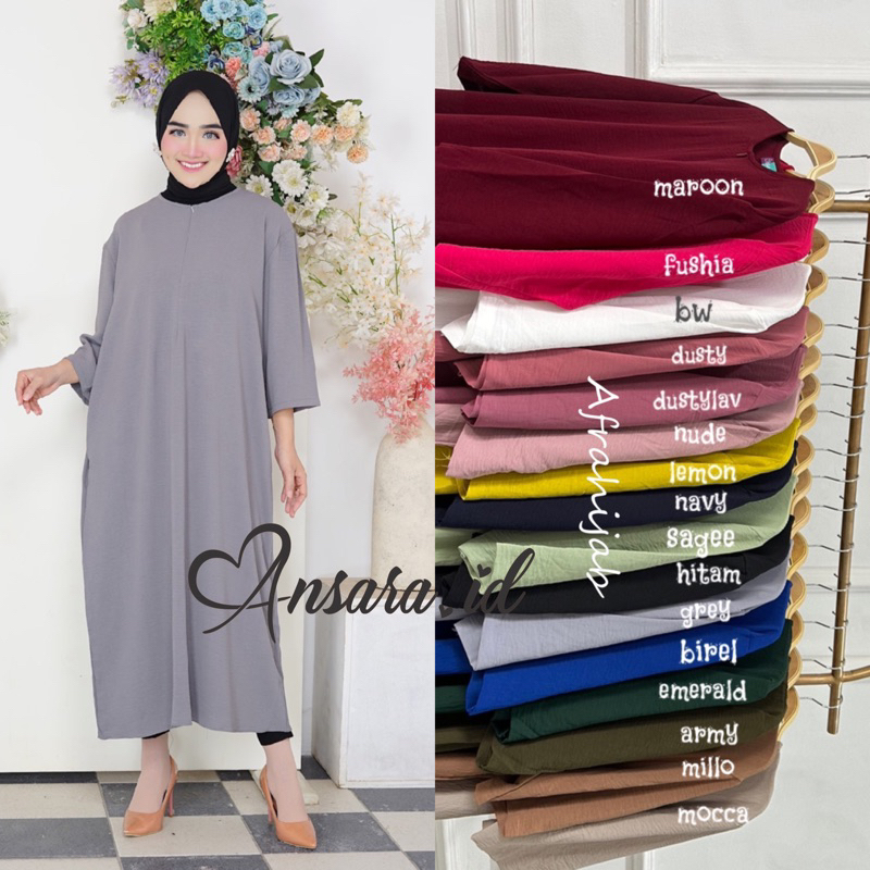 Ansara midi dress crinkle airflow