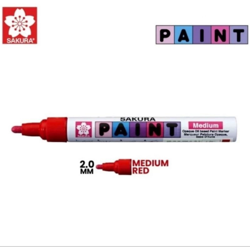 

Sakura Oil Based Paint Marker 2.0 mm Red