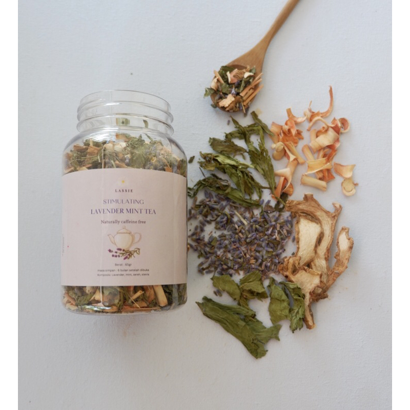 

Stimulating lavender mint herbal tea ( pelega tenggorokan dan flu)