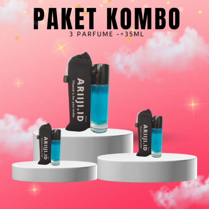 parfum paket kombo 3 parfume varian random 35ml refill parfume inspired varian random di etalase tok