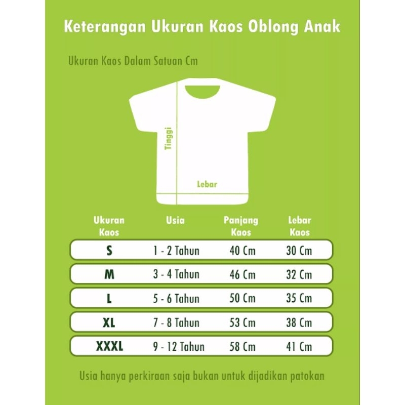 KAOS ANAK UNISEX UNTUK USIA 1-10 TAHUN BAHAN COMBED MURAH KUALITAS BAGUS