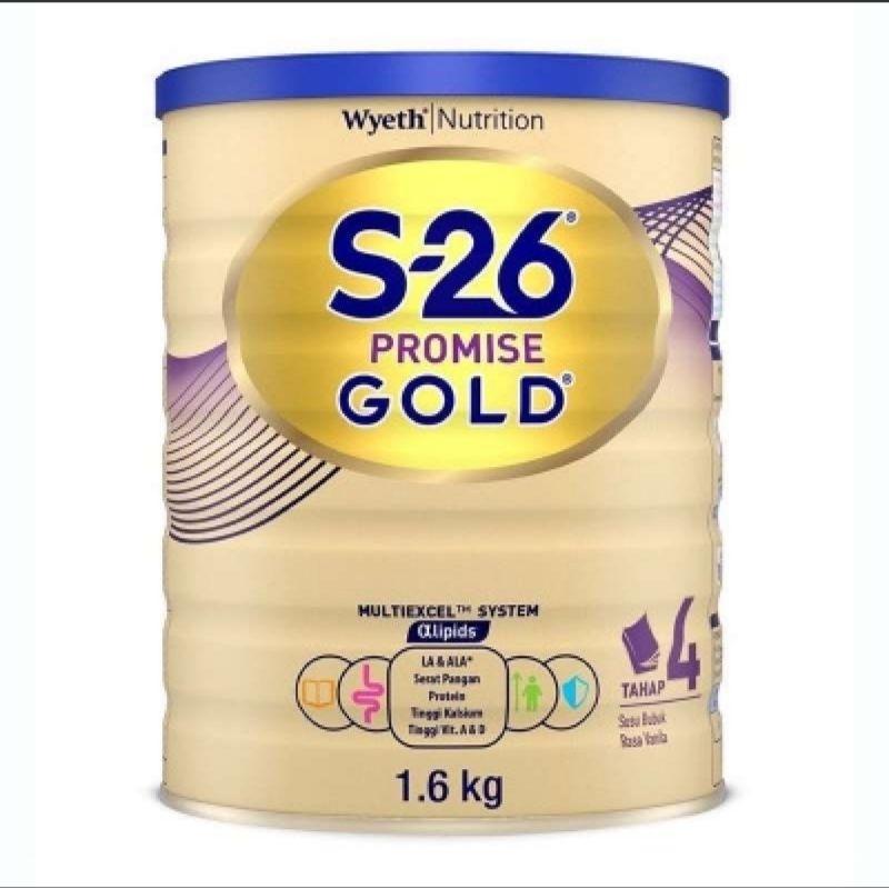 Susu formula S26 Promise gold tahap 4