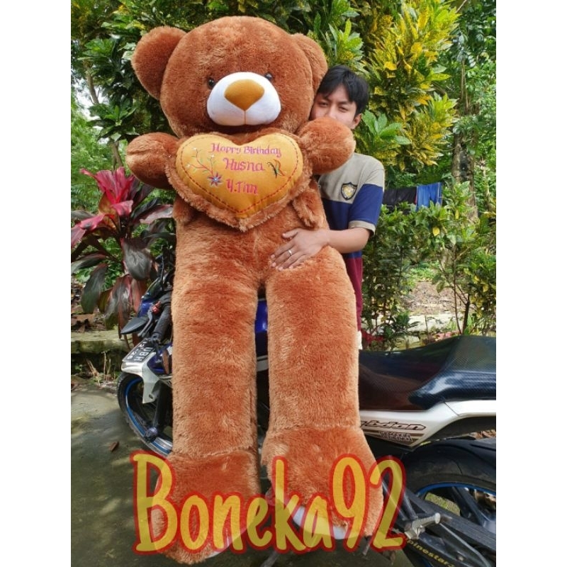Boneka teddybear super jumbo 1.5meter(bebas ukir nama)