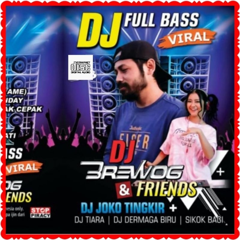 KASET CD CIMPACT DISC LAGU DJ BREWOG FULL BASS TERBARU -CD LAGU MOBIL- CD LAGU MOBIL-KASET CD DJ-CD 
