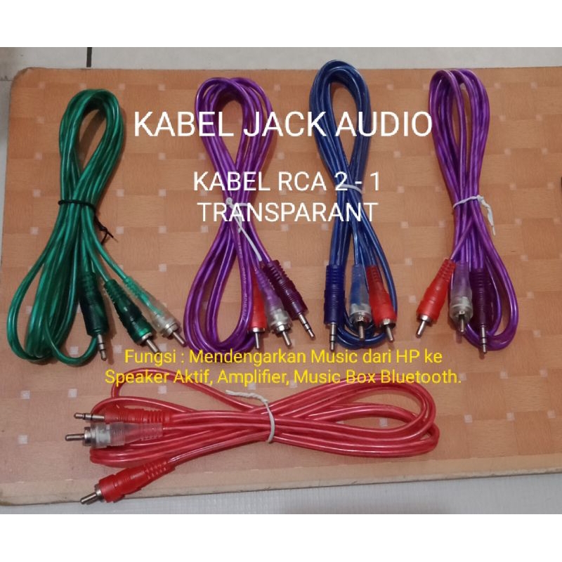 KABEL HP KE SPEAKER AKTIF/AMPLIFIER (RCA 2 ke 1)