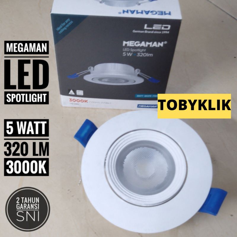 Lampu LED Spotlight 5W Megaman 3000K (MQTL2048)