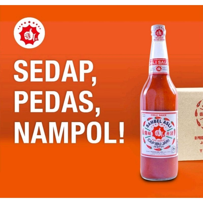 

saus sambel cap ibu jari botol beling 600ml
