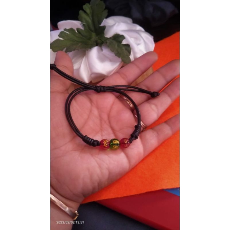 (akr) GELANG BATU MANTRA TIBET  [FREE BOX +KURA KURA ]