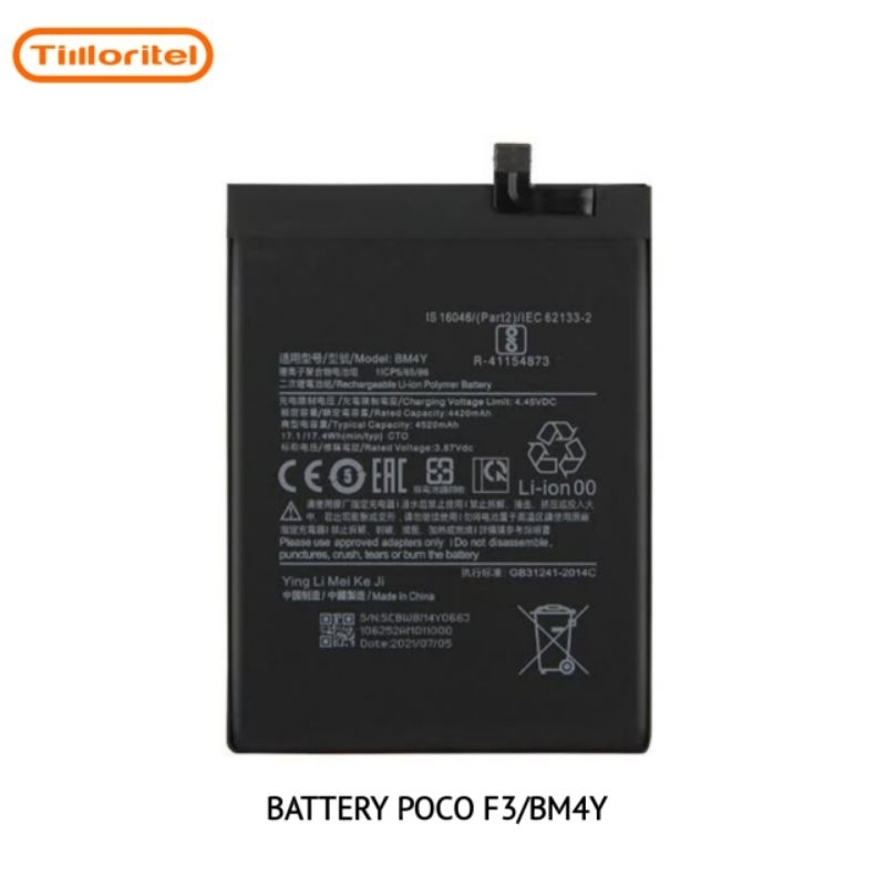 BATTERY POCO F3/BM4Y