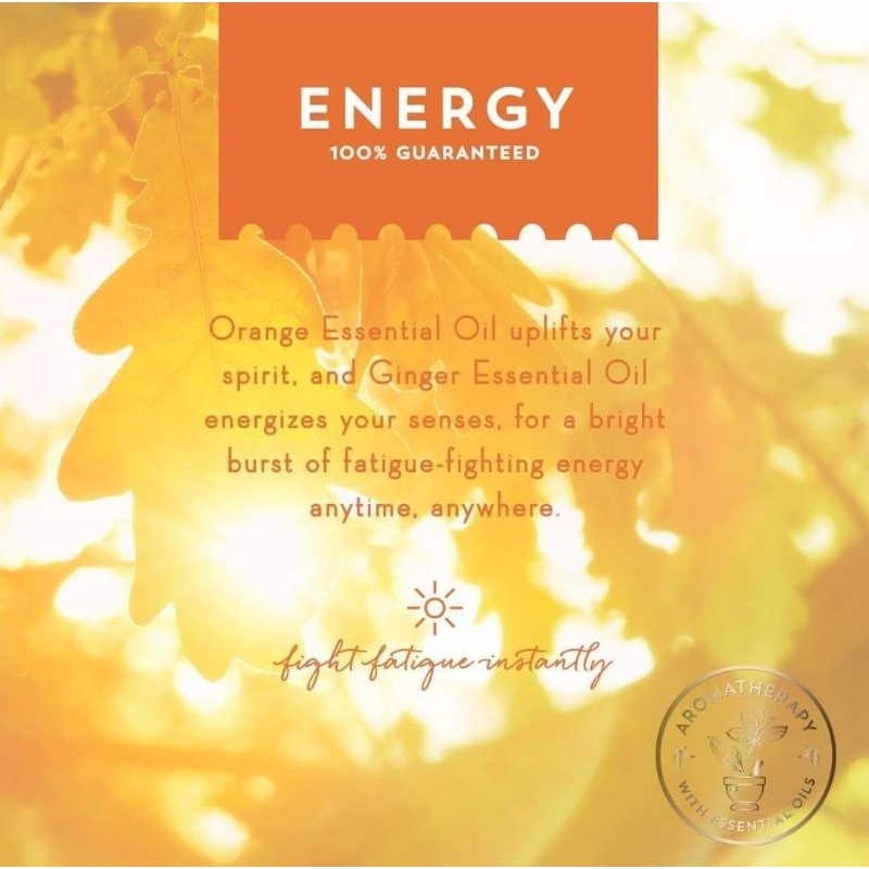 BATH &amp; BODY WORKS BBW AROMATHERAPY ENERGY ORANGE + GINGER MADE WITH ESSENTIAL OILS WHITE BARN 1 SINGLE WICK SCENTED CANDLE 198 G PENGHARUM RUANGAN