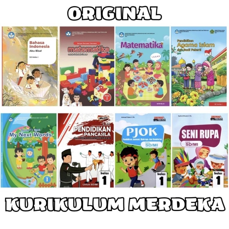 Buku Paket Kurikulum Merdeka Kelas 1 SD/MI KEMENDIKBUD ( DIKNAS )