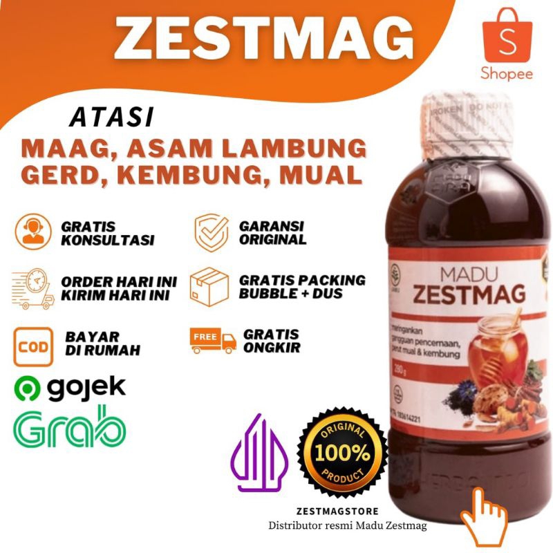 Madu Zestmag/Obat Maag Asam Lambung Asli Original 100%
