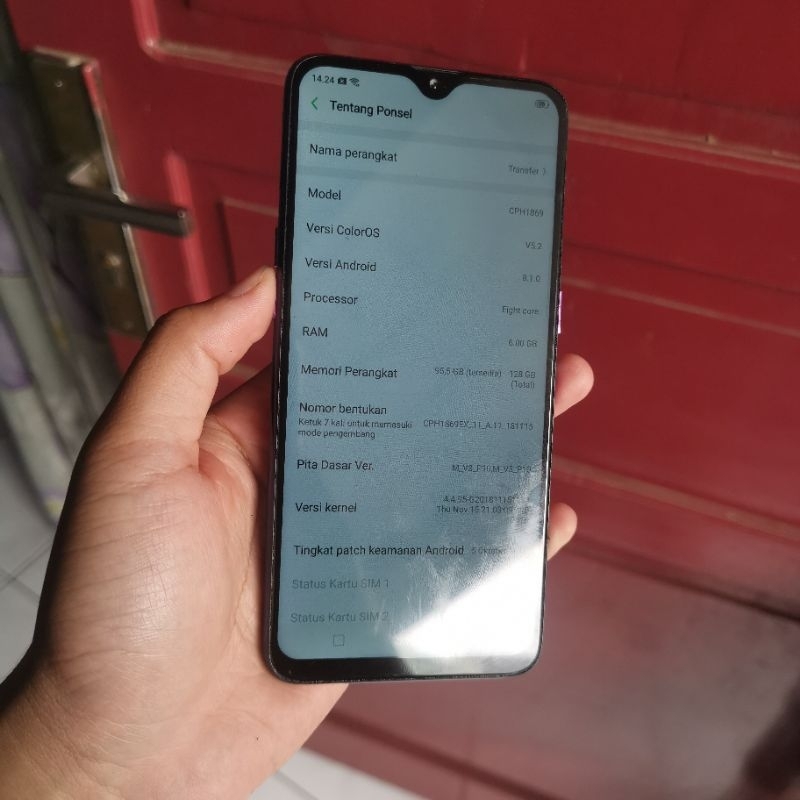 Oppo F9 Pro 6GB / 128GB Second Garansi