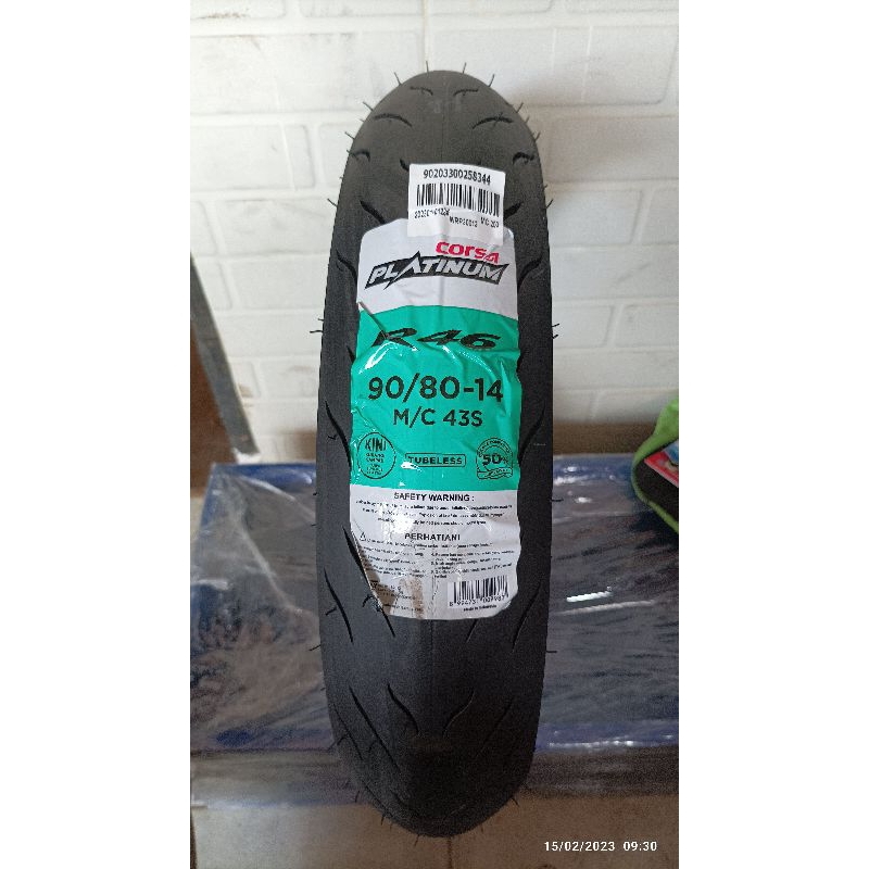 Ban tubles matic corsa r46 soft compound, 90/80-14. free pentil !!!