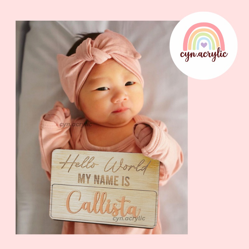 HELLO WORLD MY NAME IS BOARD ASSALAMUALAIKUM CUSTOM NAMA BAYI BAGUS MURAH FOTO PROPERTI