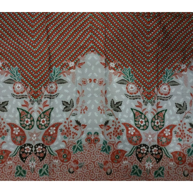 Bahan Kain Batik katun Solo motif daun