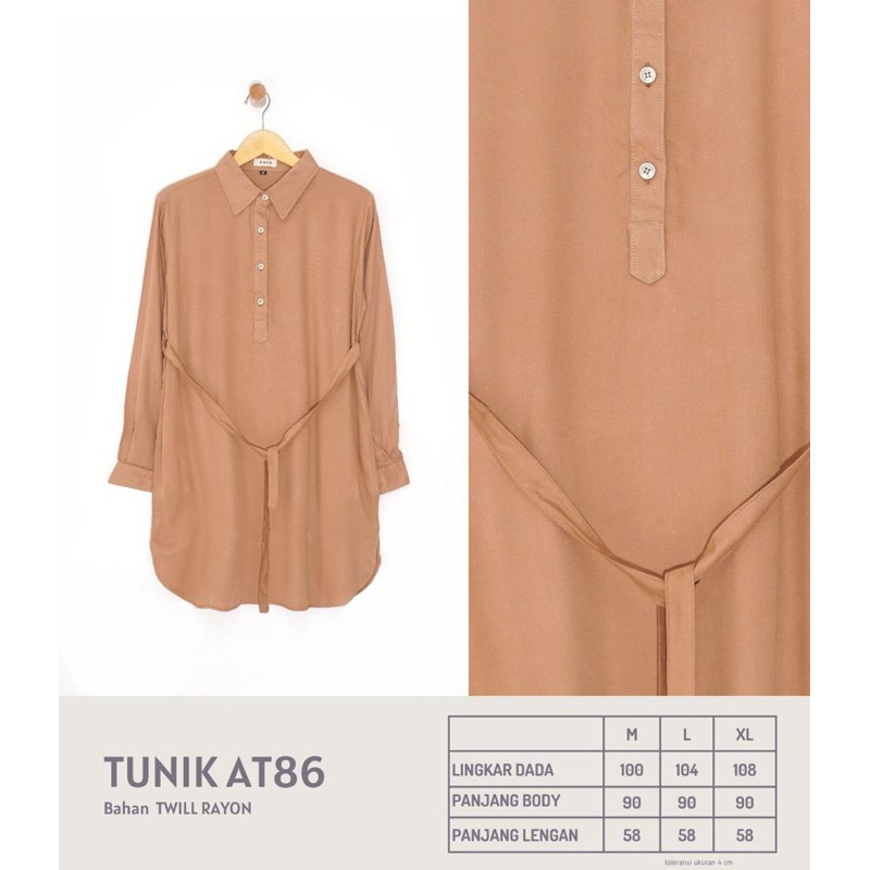 Tunik polos katun rayon import