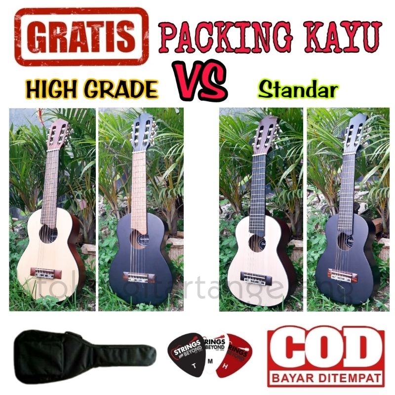 gitar lele guitar lele guitalele gitar mini gitar kecil senar 6 nilon nylon