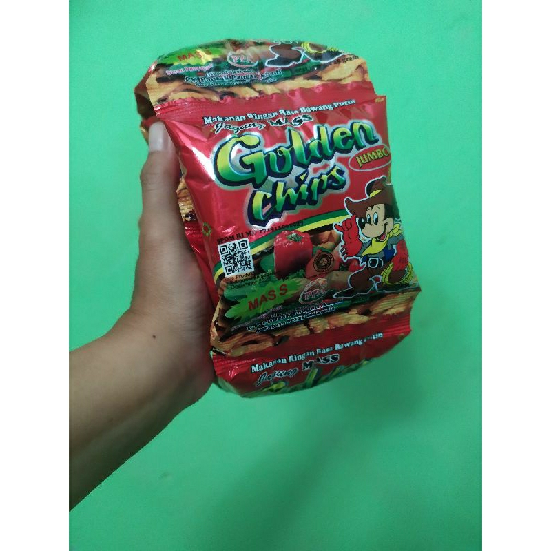 golden potato chip snack jadoel serenceng 10 pcs/golden chip serenceng/golden chips jagung mass