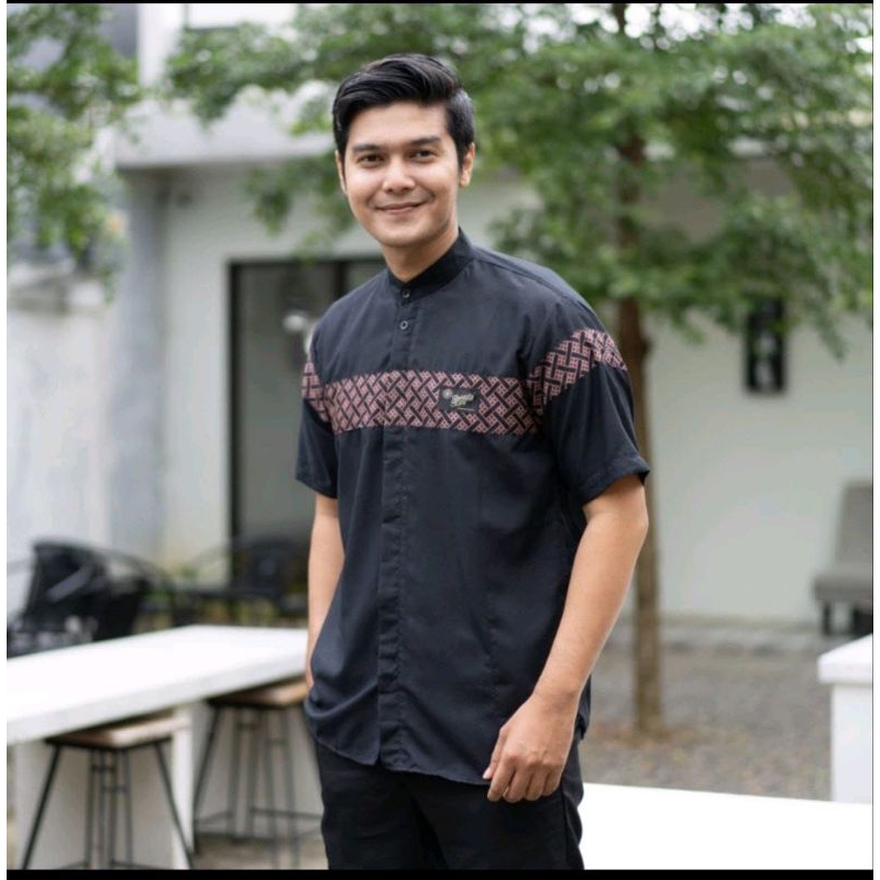 kurta kobata lengan pendek