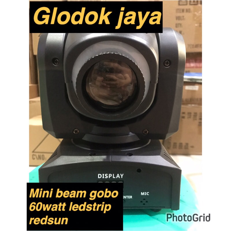 MOVING HEAD MINI BEAM GOBO REDSUN 60WATTFULL COLOUR