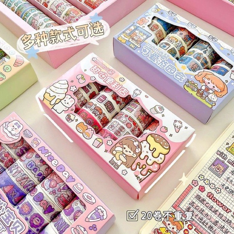 

20 pcs Washi Tape Set Momo