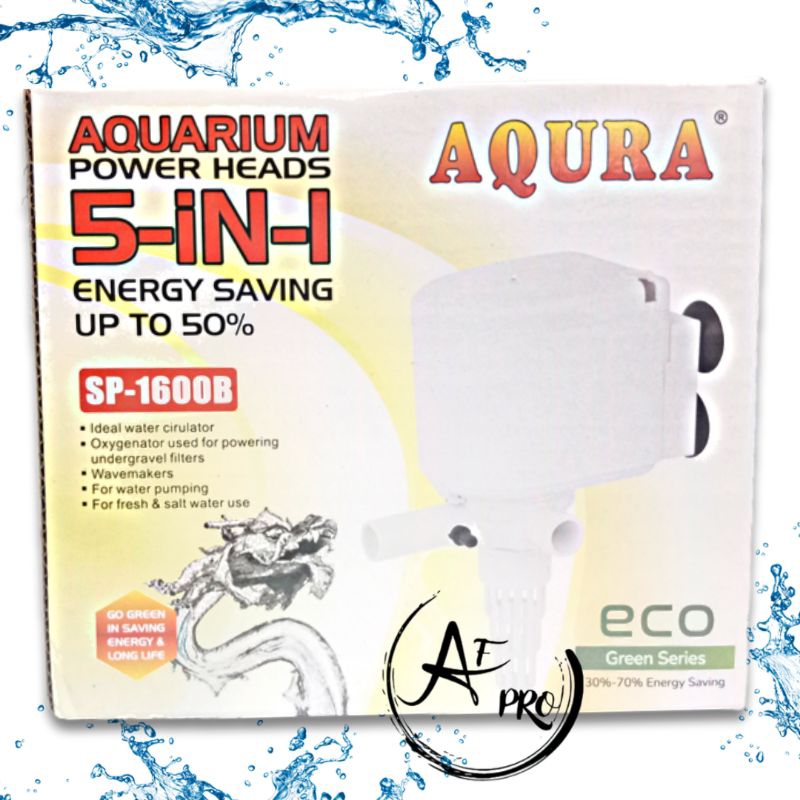 Promo Murah Pompa Aquarium AQURA 5IN1 SP 1600B