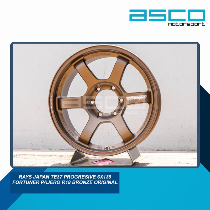 RAYS JAPAN TE37 Progresive 6x139 FORTUNER PAJERO R18 BRONZE Original