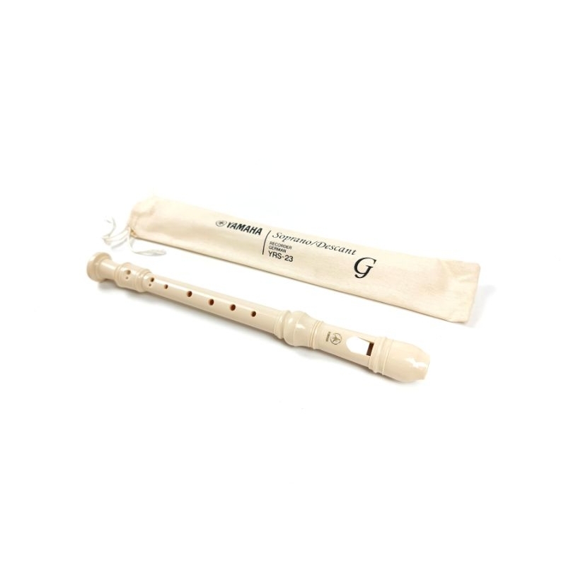 Seruling Yamaha Tipe YRS - 23 Original Soprano Recorder Murah Bonus Cover Dan Manual Book Suling Murah Jakarta