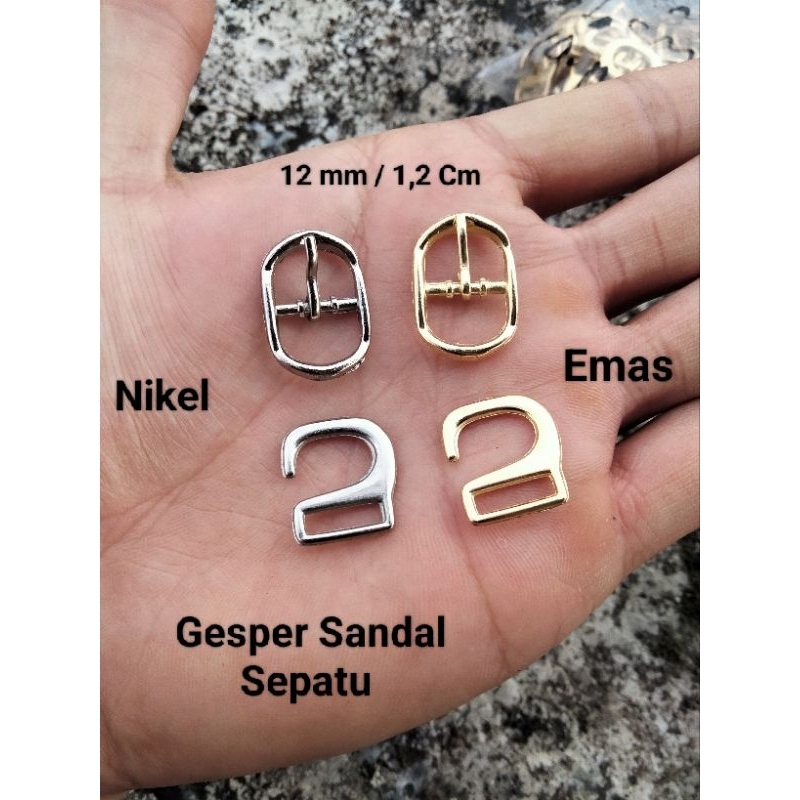 Aksesoris Sepatu Sandal Wanita Gesper Sepatu Sandal  1,2 cm  Gesper Tusuk Gesper Kait