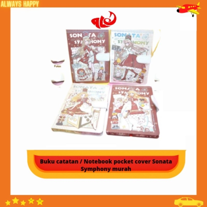 

Buku catatan / Notebook pocket cover Sonata Symphony murah