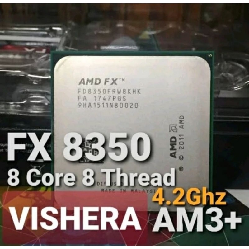 AMD FX 8350 Vishera AM3+ FX8350 8 Core Processor